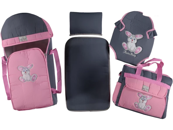 Karekter Baskılı Anne Bebek Bakım Çanta Seti