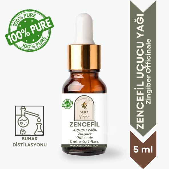 Zencefil Uçucu Yağı 5 ml. %100 Saf