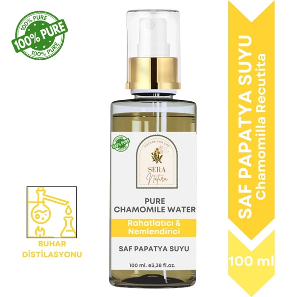Saf Papatya Suyu Nemlendirici & Rahatlatıcı Cilt Toniği 100 ml. %100 Saf