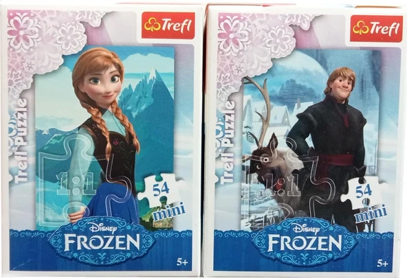 Trefl Puzzle Anna ve Kristoff 2 Li Mini Puzzle Seti 54X2 Toplam 108 Adet