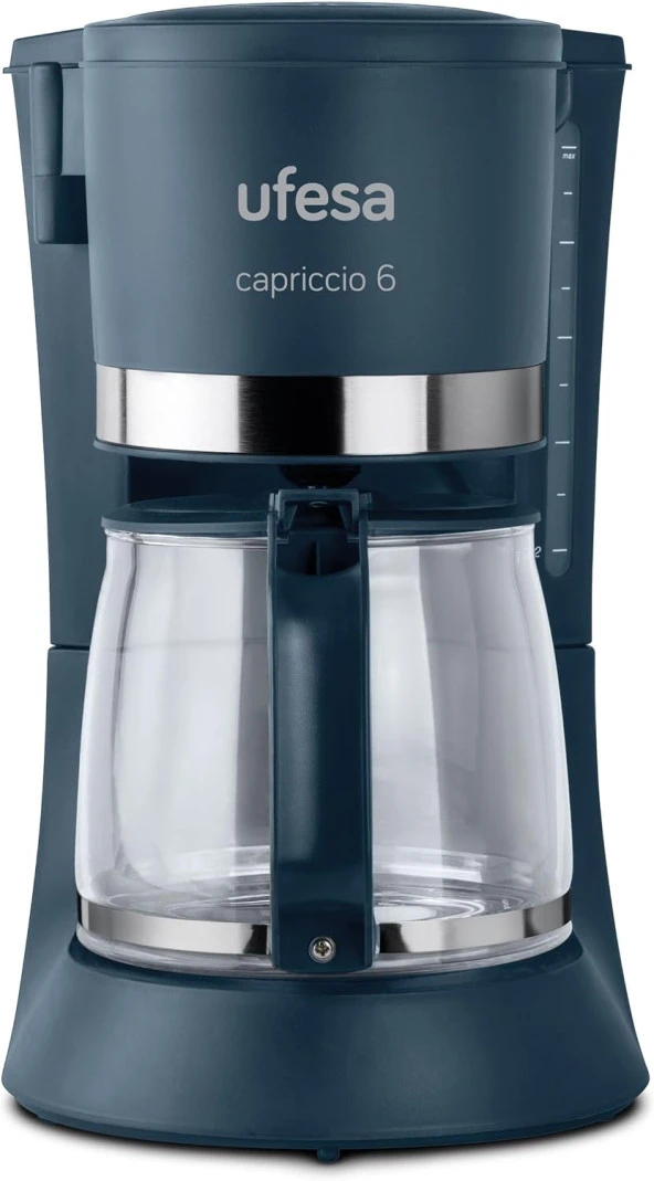 Filtre Kahve Makinesi CG7114 Capriccio, 6 Fincan, 600 W, 0.6 L, Kalıcı Filtre, Damlama Durdurma, Otomatik Kapanma, Siyah