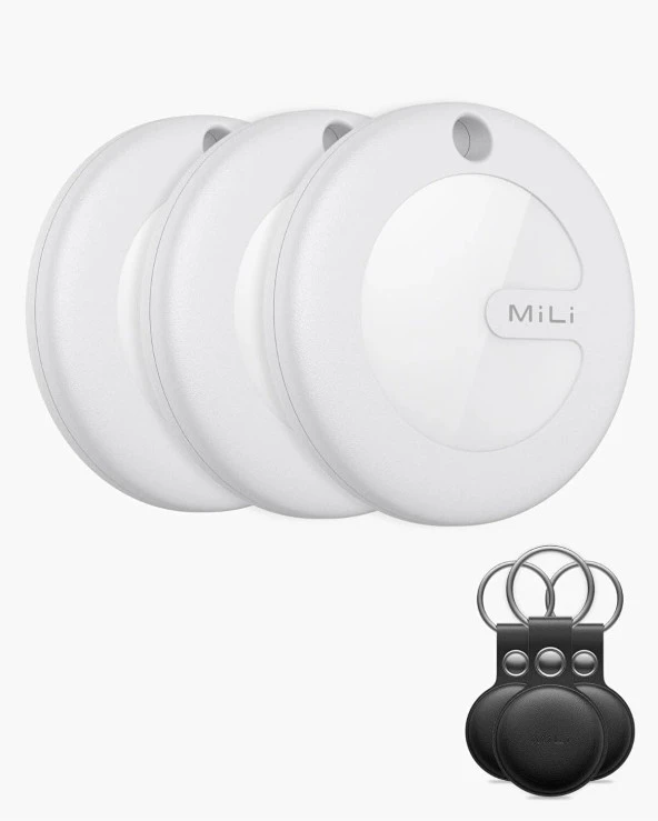 MiTag AirTag (1 Pakette 3 Adet) Konum Takip Cihazı Apple Lisanslı MFI Sertifikalı - Siyah
