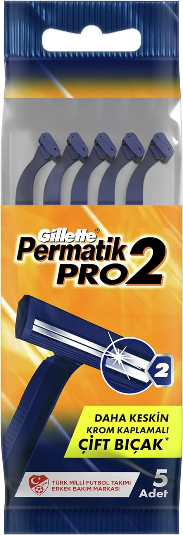 Permatik Pro2 Kullan At Erkek Tıraş Bıçağı 5 Adet