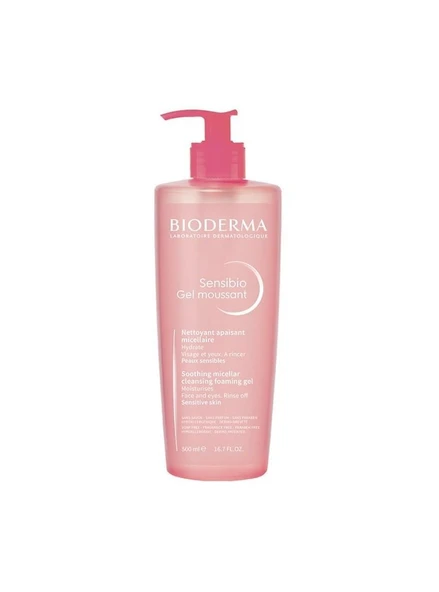 Bioderma Sensibio Foaming Gel 500 ml 3 Adet Hassas Ciltler Temizleme Jeli