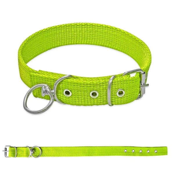 Savex Dokuma Köpek Boyun Tasması Yeşil 2.5*50 cm ürün görseli 1