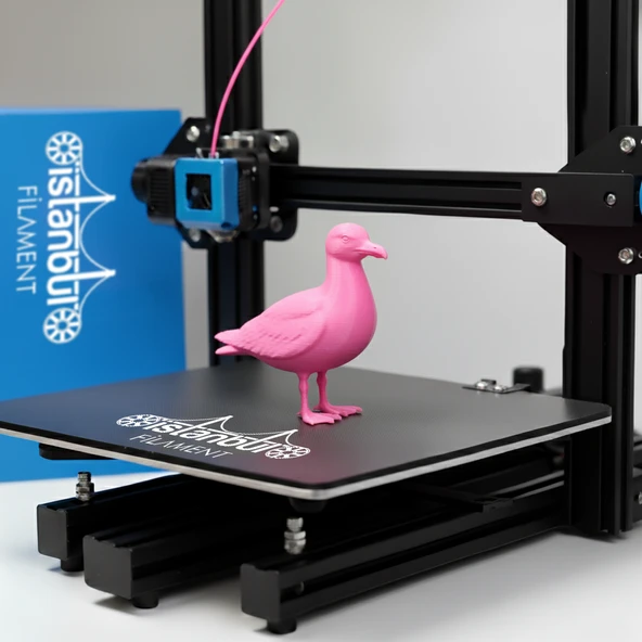 İstanbul Filament 3D Baskı Pla+ Filament Pembe 1 kg 1,75MM  0,05 mm Bambu Lab Uyumlu - Resim 3