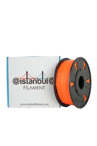 M18 PLA+ TURUNCU-ORANGE İSTANBUL FİLAMENT 1 KG ÇAP 1,75mm ± 0,05 MM (3D YAZICI KARTUŞU) BAMBU LAB UYUMLU