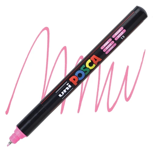 Uniball Posca 0.7mm Fine Poster Markörü Pembe (13) / PC1MR
