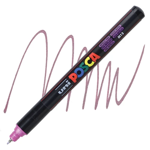 Uniball Posca 0.7mm Fine Poster Markörü Metalik Pembe (M13) / PC1MR