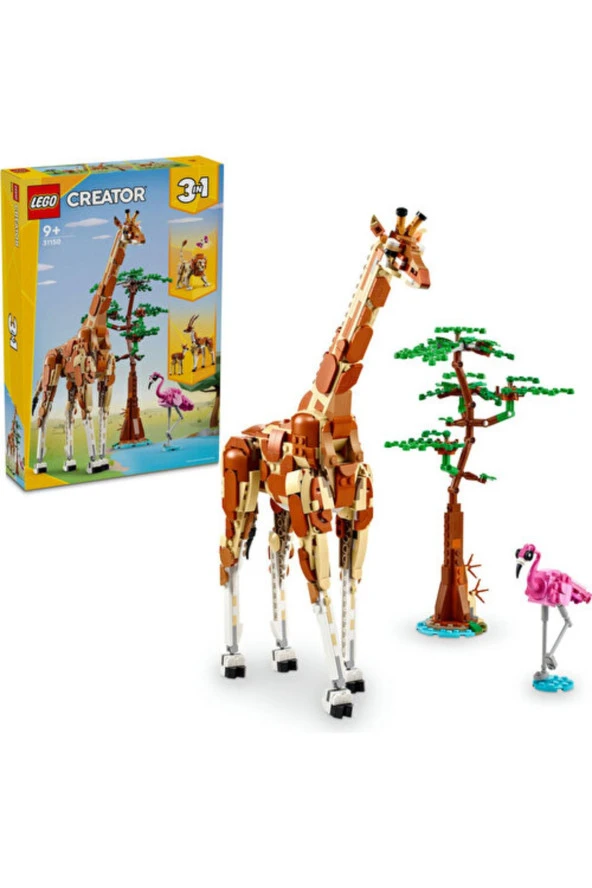 Lego ® Creator Vahşi Safari Hayvanları 31150 - 3’Ü 1 Arada Yaratıcı Oyuncak Yapım Seti (780 Parça)