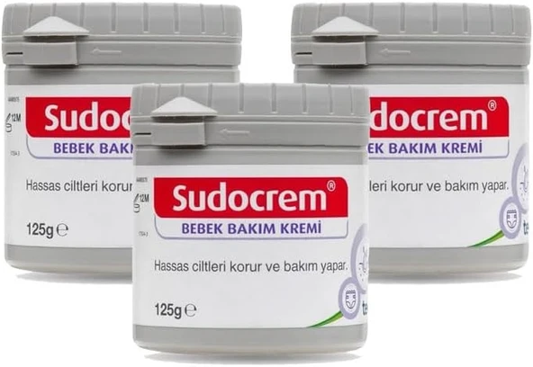 Sudocrem Bebek Bakım Kremi 125 gr 3 Adet