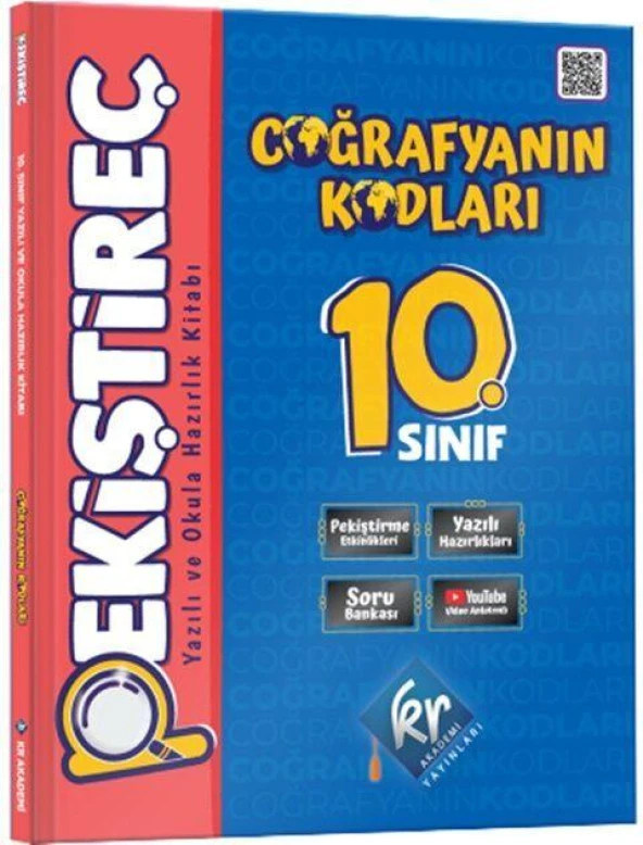 10. Sınıf Coğrafyanın Kodları Pekiştireç Yazılı ve Okula Hazırlık Kitabı KR Akademi