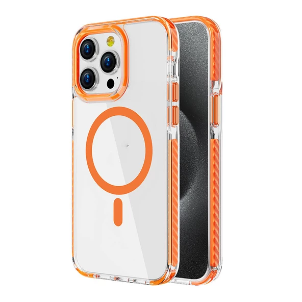 Gpack Apple iPhone 15 Pro Max Kılıf Magsafeli Airbagli Nana Kapak - 5