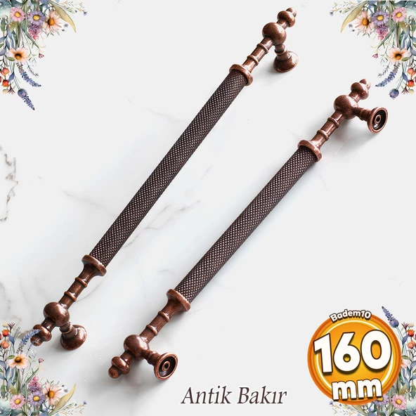 Ladin Eskitme Antik Bakır Metal 160 mm Mobilya Mutfak Çekmece Dolap Dolabı Kulpu Kulbu Kulpları