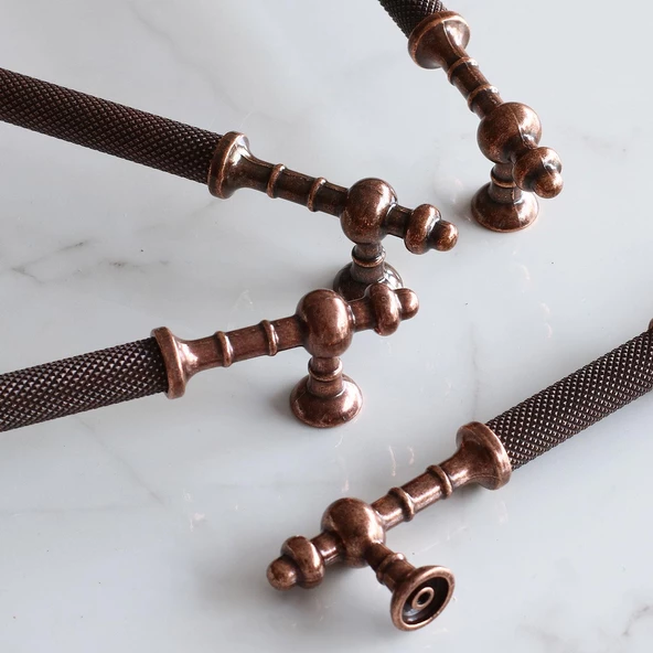 Ladin Eskitme Antik Bakır Metal 192 mm Mobilya Mutfak Çekmece Dolap Dolabı Kulpu Kulbu Kulpları - Resim 5