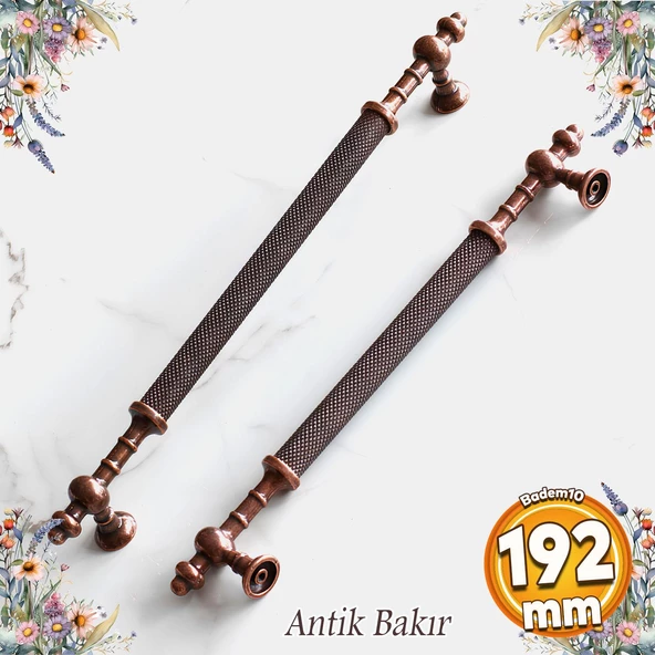 Ladin Eskitme Antik Bakır Metal 192 mm Mobilya Mutfak Çekmece Dolap Dolabı Kulpu Kulbu Kulpları ürün görseli