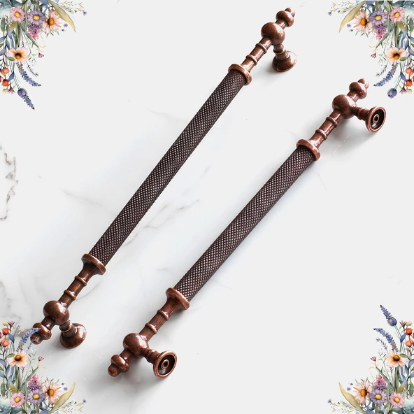 Ladin Eskitme Antik Bakır Metal 192 mm Mobilya Mutfak Çekmece Dolap Dolabı Kulpu Kulbu Kulpları - Resim 8