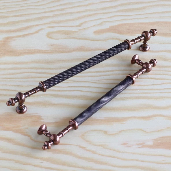Ladin Eskitme Antik Bakır Metal 224 mm Mobilya Mutfak Çekmece Dolap Dolabı Kulpu Kulbu Kulpları - 7