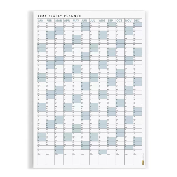 2025 Yıllık Planlayıcı Poster Takvim, Mavi Planlayıcı Takvim, Okul Takvimi, Duvar Takvimi - 6