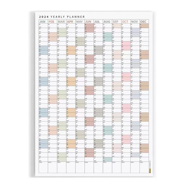 2025 Yıllık Planlayıcı Duvar Takvimi, Boho Renk Planlayıcı Takvim, 2025 Okul Takvimi - 6