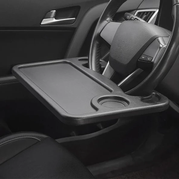 Coofbe Araç İçi Direksiyon Sehpası Araç Direksiyon İçecek Tutucu Bilgisayar Masası Araç Tepsisi