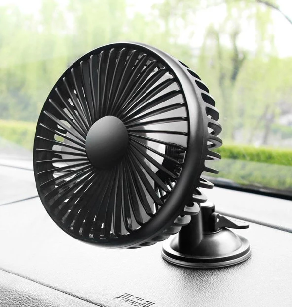 Coofbe Departure Araç Ön Cam Ve Torpido Üzeri Araç Vantilatör Fan Soğutucu Masaüstü Vantilatör - 2