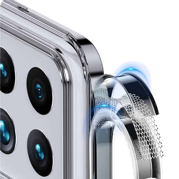 Xiaomi Mi 14 Kılıf Sert PC Arka Yüzey Wireless Şarj Özellikli Flet Magsafe Kapak - 4