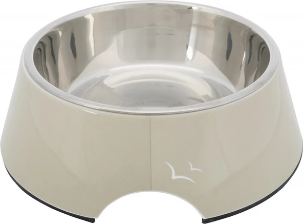 Trixie Köpek Mama ve Su Kabı, Melamin/Paslanmaz Çelik, 0.8lt/ø22cm, Kum Beji - 1