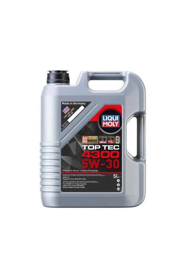 LIQUI MOLY 5W30 Motor Yağı Top Tec 4300 5 Litre 2324