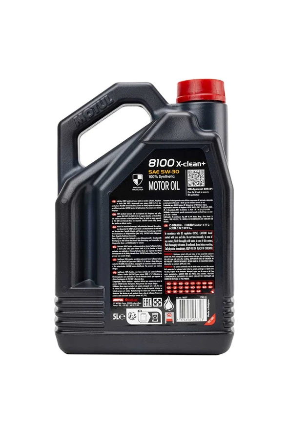 Motul 8100 X-Clean+ 5W30 Motor Yağı 5 Litre - 2