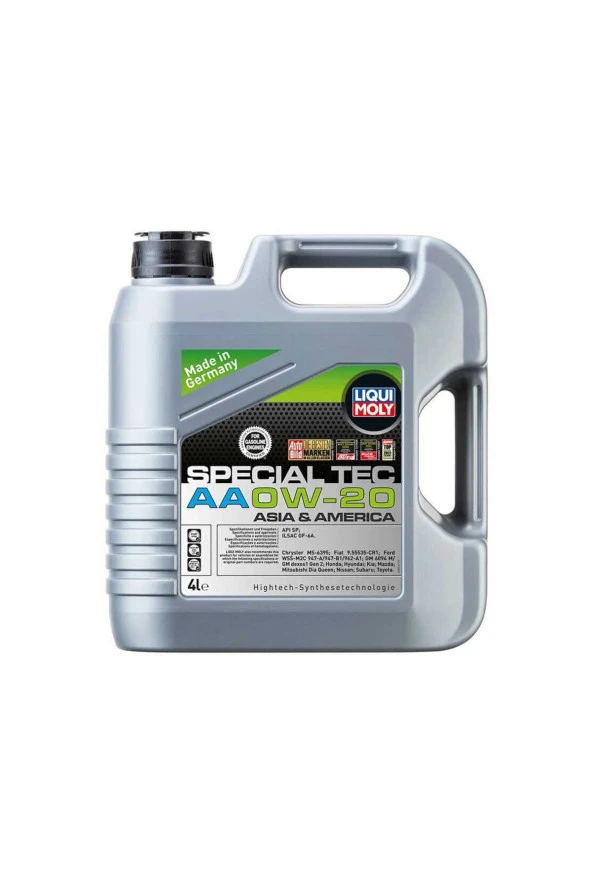 LIQUI MOLY 0W20 Motor Yağı Special Tec AA 4 Litre 9705