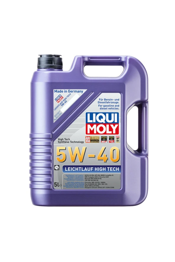 LIQUI MOLY Leichtlauf High Tech 5W40 Motor Yağı 5 Litre 2328