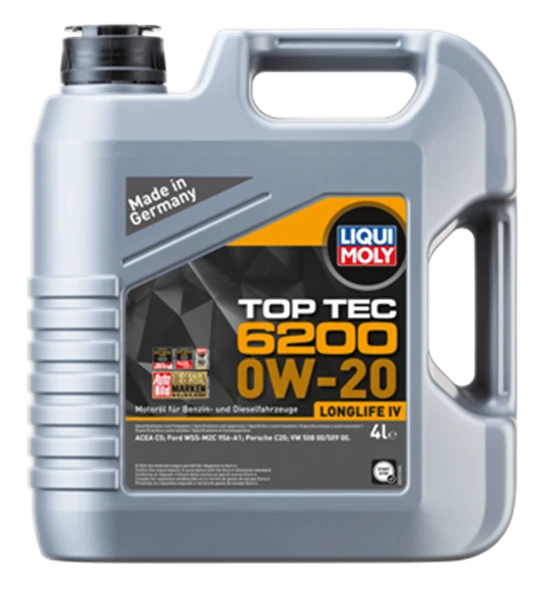 LIQUI MOLY TOP TEC 6200 0W20 4L 20788