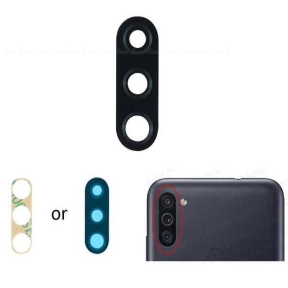 Samsung Galaxy M11 M115F İle Uyumlu Kamera Camı ürün görseli 1