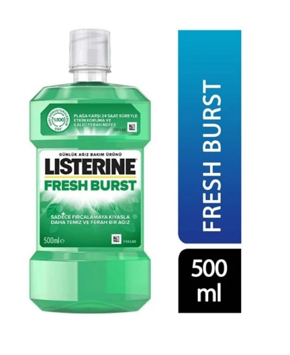 Listerine Fresh Burst Ferah Nane 500 ml 2 Adet Gargara
