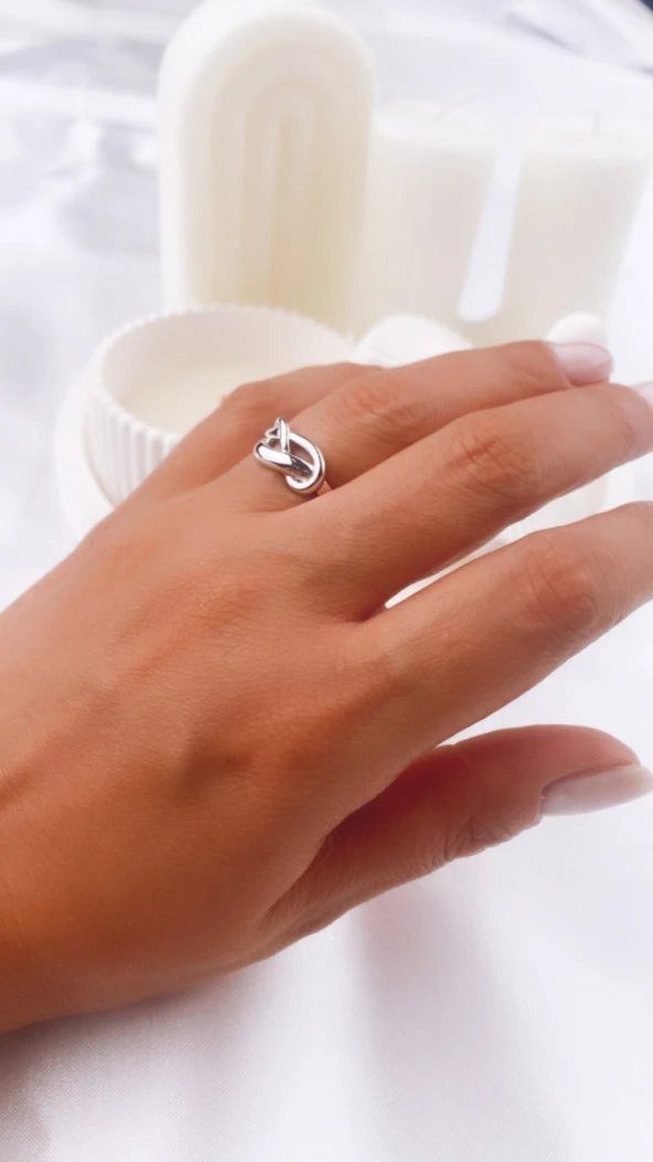 925 Ayar Kadın Gümüş (Silver) Yüzük - Resim 2