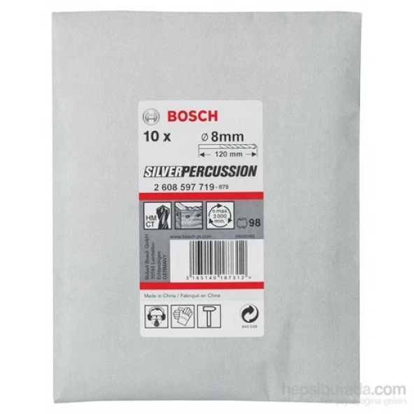 Bosch  - Beton Matkap Ucu Cyl-3 - 8 X 80 X 120 Mm, D 7,5 Mm