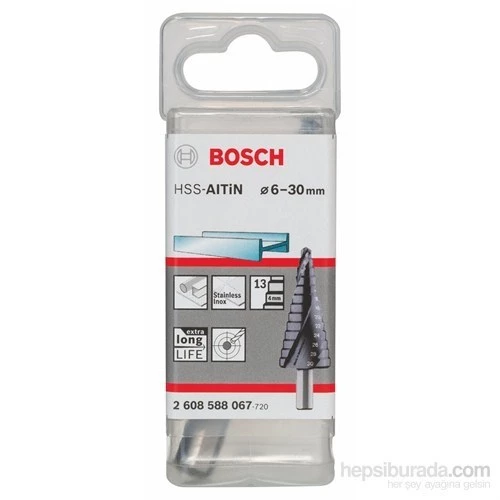 Bosch  - Kademeli Matkap Ucu Hss-Altin - 6 - 30 Mm, 10,0 Mm, 93,5 Mm ürün görseli