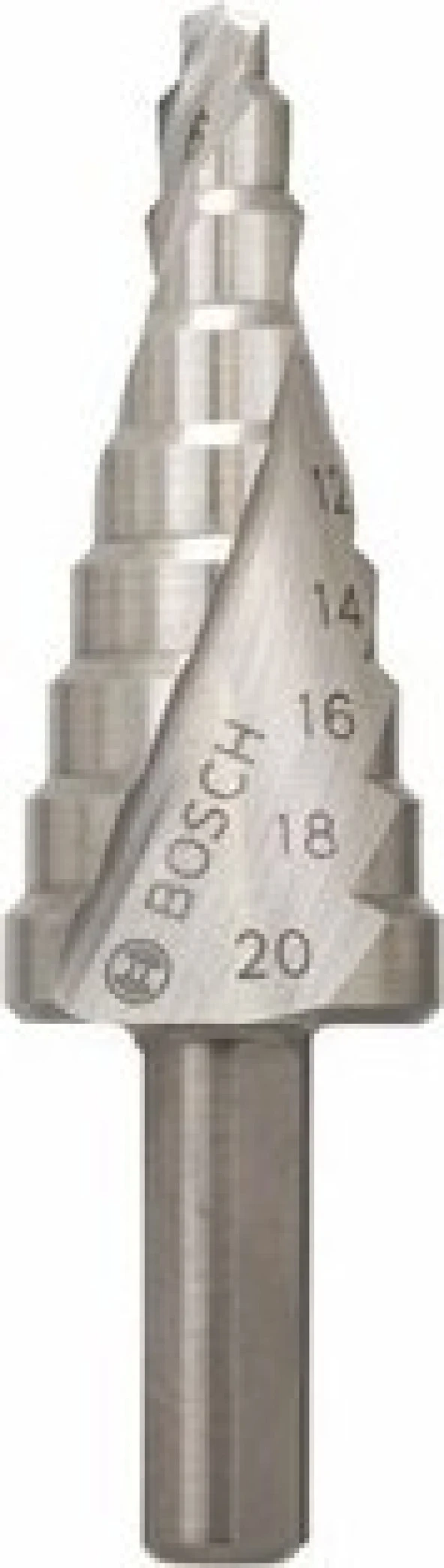 Bosch  - Kademeli Matkap Ucu Hss - 4 - 20 Mm, 8,0 Mm, 70,5 Mm