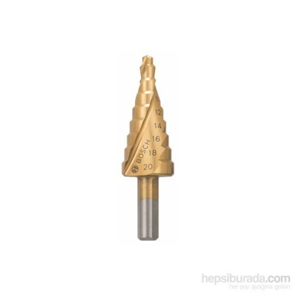 Bosch  - Kademeli Matkap Ucu Hss-Tin - 4 - 20 Mm, 8,0 Mm, 70,5 Mm ürün görseli