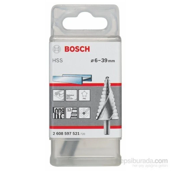 Bosch  - Kademeli Matkap Ucu Hss - 6 - 39 Mm, 10,0 Mm, 93,5 Mm ürün görseli