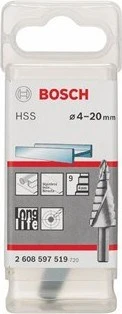 Bosch  - Kademeli Matkap Ucu Hss - 4 - 20 Mm, 8,0 Mm, 70,5 Mm - 2