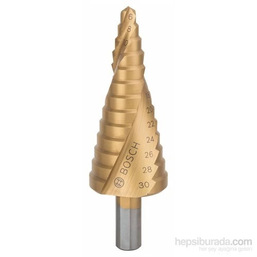 Bosch  - Kademeli Matkap Ucu Hss-Tin - 6 - 30 Mm, 10,0 Mm, 93,5 Mm - Resim 2