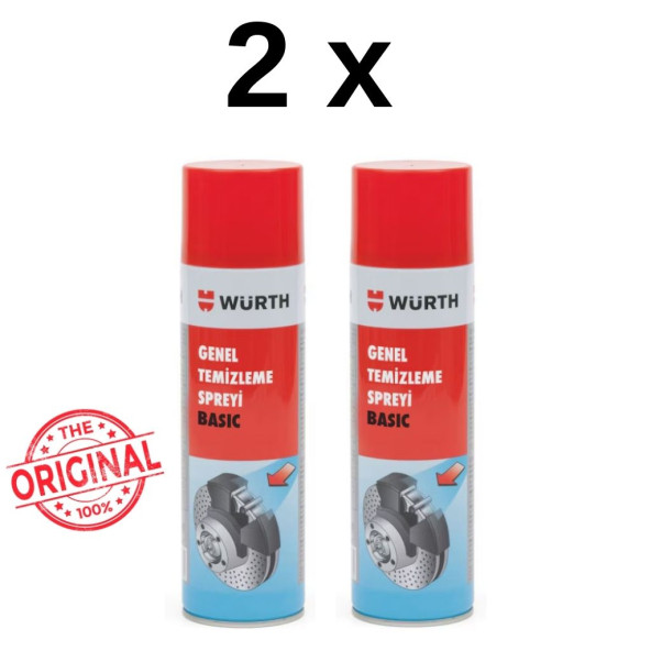 Würth Genel Temizleme Spreyi Basic 2 X 500 ML (2 Adet 500 ML Ürün Gönderilir)