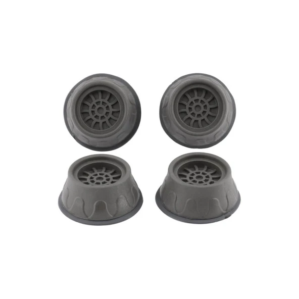 Çamaşır Makinesi KurutmaTitreşim Gürültü Önleyici Yükseltici Ayak Denge Ayağı Kaydırmaz Stoper Gri 4 ADET - 4