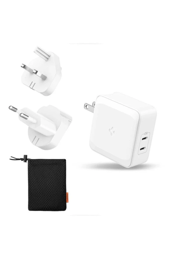Spigen PowerArc ArcStation 45W 2 Port USB-C Güç Adaptörü Beyaz PE2010 - ACH02613 - Resim 4