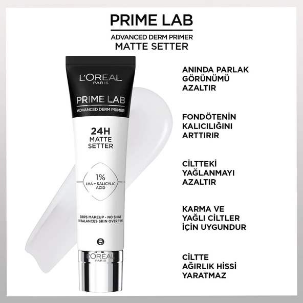 L'Oréal Paris Prime Lab Matte Setter Matlaştırıcı Makyaj Bazı - 6