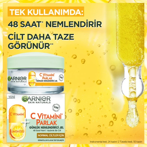 Garnier C Vitamini Parlak Günlük Nemlendirici Jel 50ml - 2