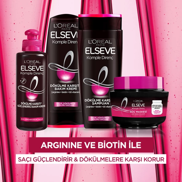 L'oréal Paris Elseve Komple Direnç Dökülme Karşıtı Bakım Kremi 360 Ml - 5