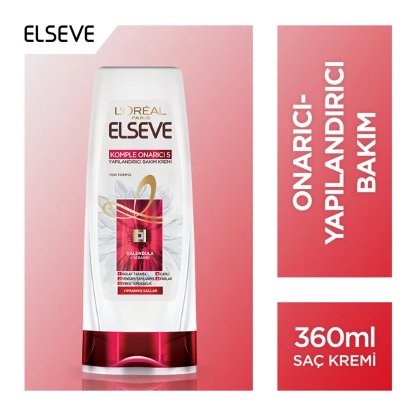 L'Oréal Paris Elseve Komple Onarıcı 5 Yapılandırıcı Bakım Kremi 360 ml - 3